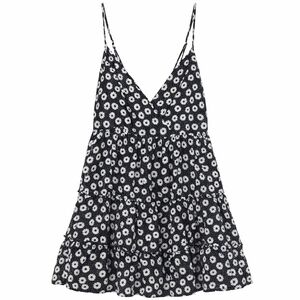 Maurices Black and White Daisy Print Dress
